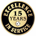 Excellence In Service Pin - 15 years